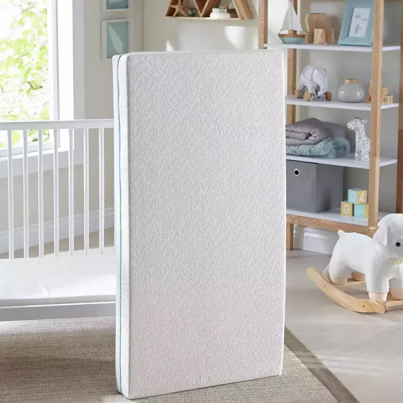 Materasso per Culla e Lettino, Ipoallergenico Impermeabile in Memory Foam, Lati Morbido/Rigido