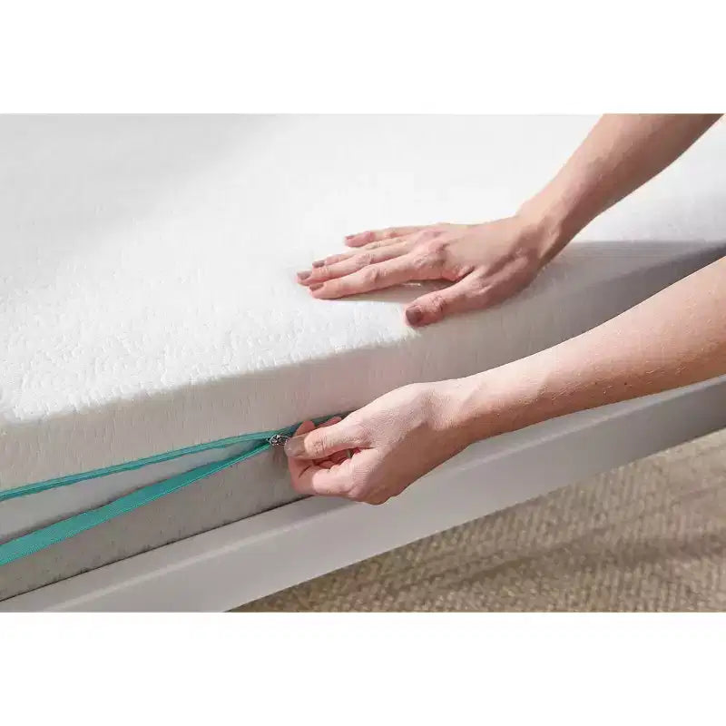 Materasso per Culla e Lettino, Ipoallergenico Impermeabile in Memory Foam, Lati Morbido/Rigido