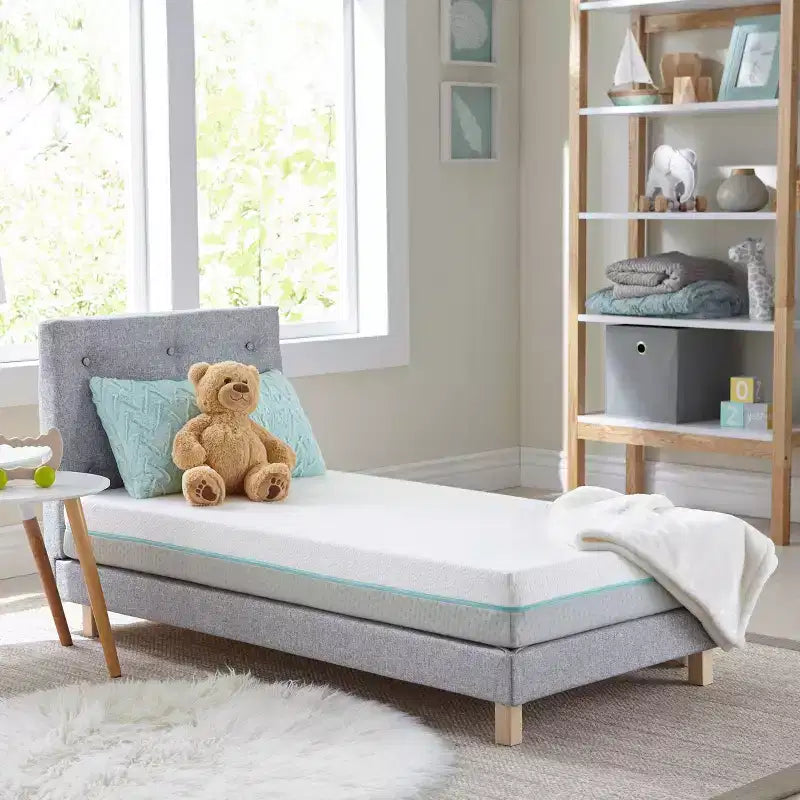 Materasso per Culla e Lettino, Ipoallergenico Impermeabile in Memory Foam, Lati Morbido/Rigido