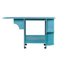 Stradville Expandable Rolling Sewing Table/Craft Station - Turquoise - SEI