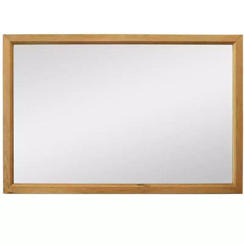 HomeRoots 40 Natural Solid Wood Framed Mounted Accent Mirror