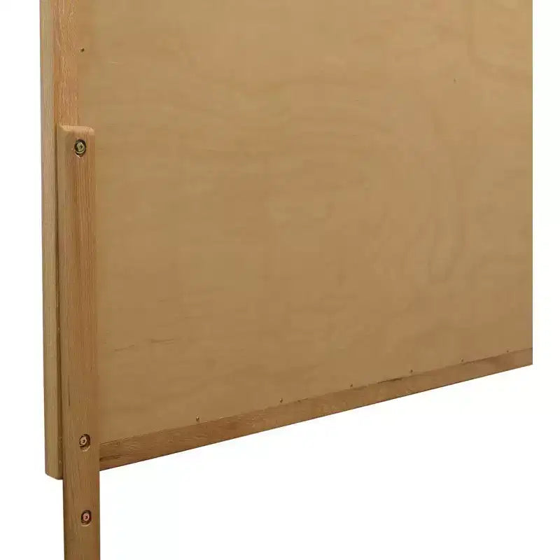 Specchio da parete decorativo con cornice in legno massello naturale da 40"