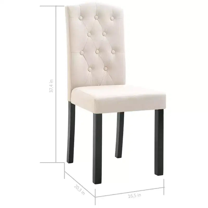 Set di 4 sedie da pranzo moderne imbottite con gambe in legno massello e schienale alto