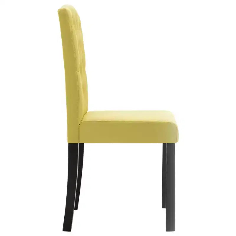 Set di 4 sedie da pranzo moderne imbottite con gambe in legno massello e schienale alto