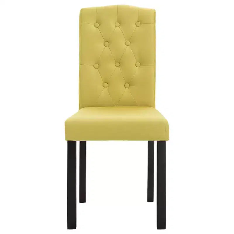Set di 4 sedie da pranzo moderne imbottite con gambe in legno massello e schienale alto