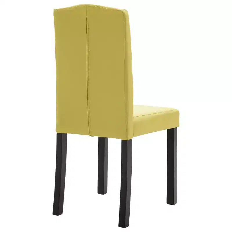 Set di 4 sedie da pranzo moderne imbottite con gambe in legno massello e schienale alto