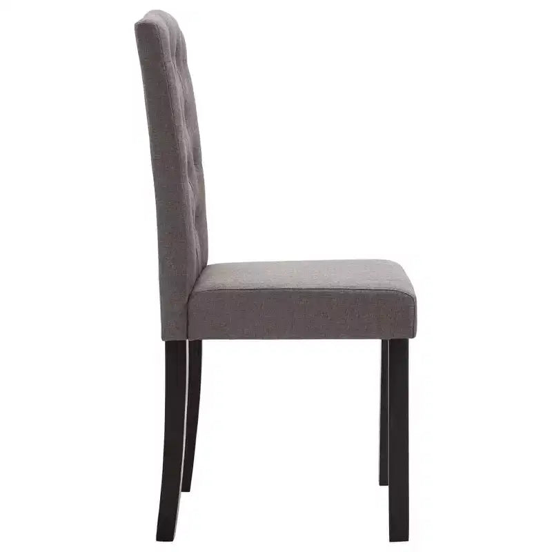 Set di 4 sedie da pranzo moderne imbottite con gambe in legno massello e schienale alto