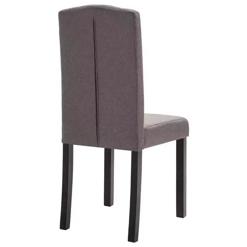 Set di 4 sedie da pranzo moderne imbottite con gambe in legno massello e schienale alto