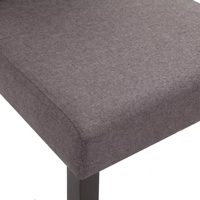 Set di 4 sedie da pranzo moderne imbottite con gambe in legno massello e schienale alto
