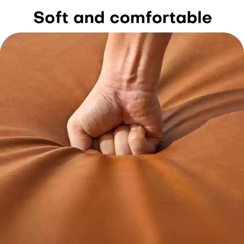 Tavolino/Pouf Contenitore Rotondo in ciniglia con gambe in metallo, capacità 136 kg