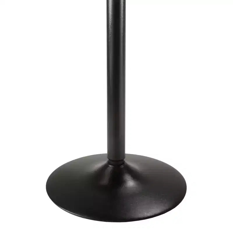 Tavolo da bar quadrato altezza bancone – Struttura in MDF nero, 2 posti, fisso