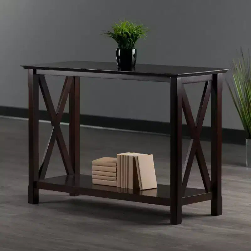 Console Cappuccino – Tavolo sottile da ingresso o da divano per corridoio e soggiorno