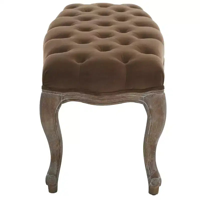 Panca imbottita capitonné, Struttura in rovere, 133 cm L, Posti a sedere: 2, Portata: 125 kg