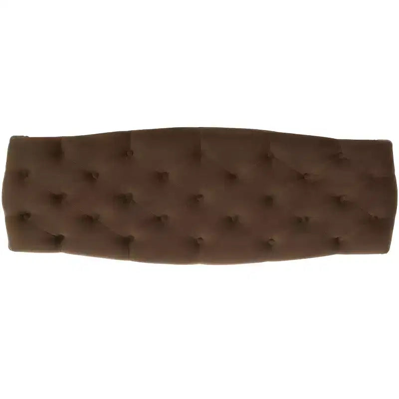 Panca imbottita capitonné, Struttura in rovere, 133 cm L, Posti a sedere: 2, Portata: 125 kg