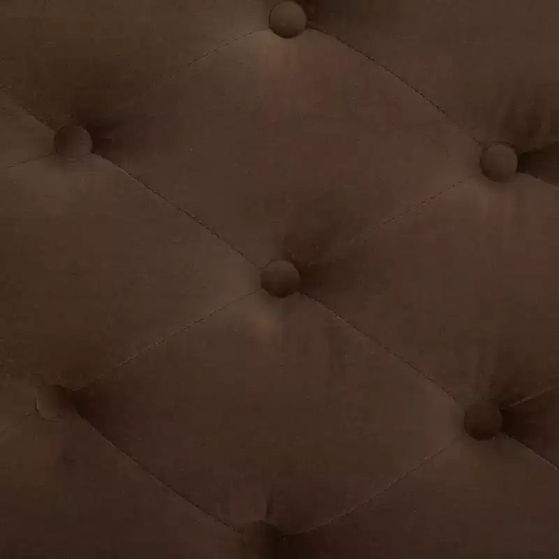 Panca imbottita capitonné, Struttura in rovere, 133 cm L, Posti a sedere: 2, Portata: 125 kg