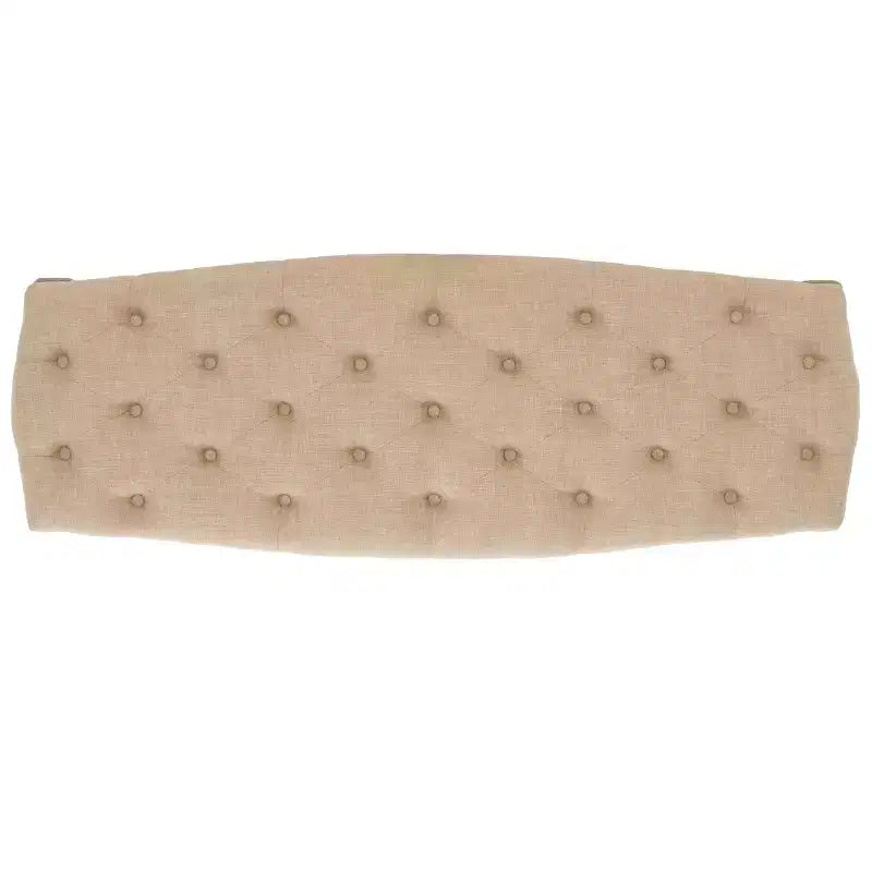 Panca imbottita capitonné, Struttura in rovere, 133 cm L, Posti a sedere: 2, Portata: 125 kg