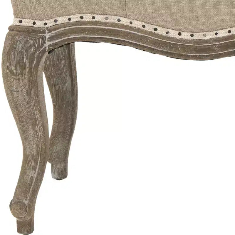 Panca imbottita capitonné, Struttura in rovere, 133 cm L, Posti a sedere: 2, Portata: 125 kg