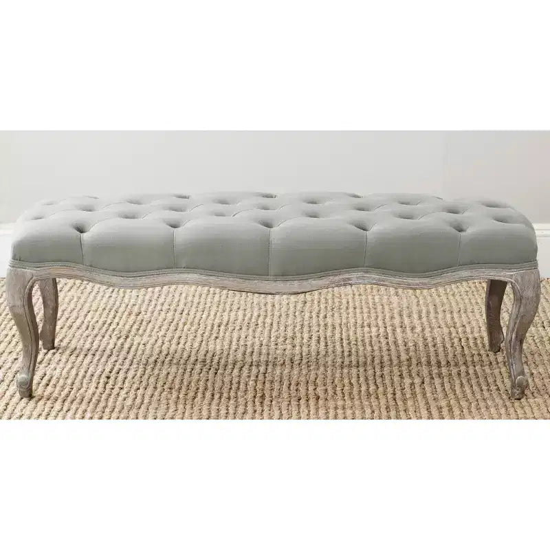 Panca imbottita capitonné, Struttura in rovere, 133 cm L, Posti a sedere: 2, Portata: 125 kg