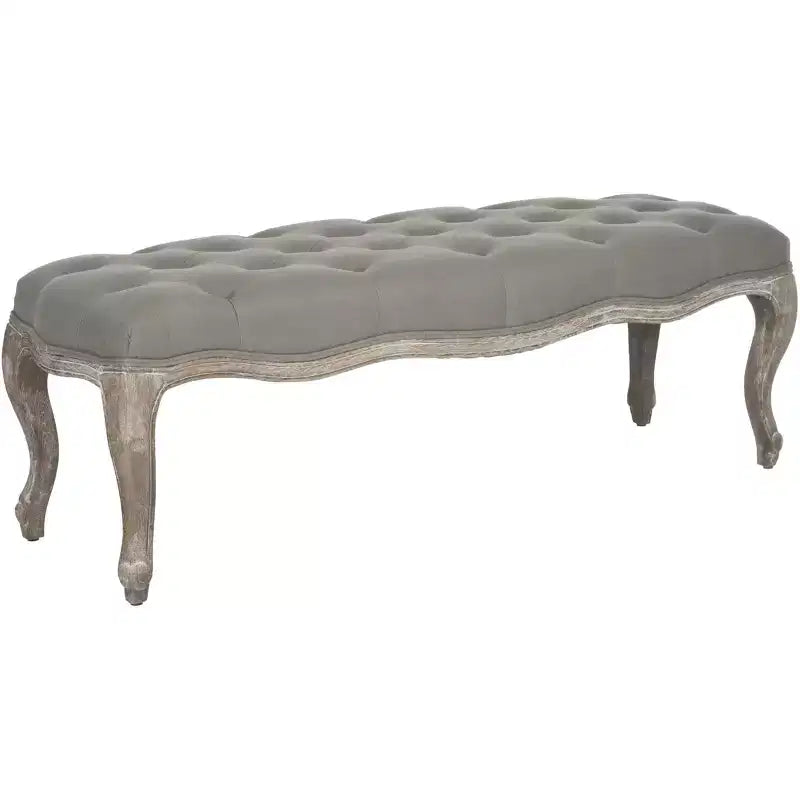 Panca imbottita capitonné, Struttura in rovere, 133 cm L, Posti a sedere: 2, Portata: 125 kg