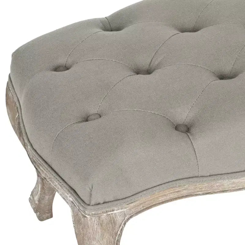 Panca imbottita capitonné, Struttura in rovere, 133 cm L, Posti a sedere: 2, Portata: 125 kg