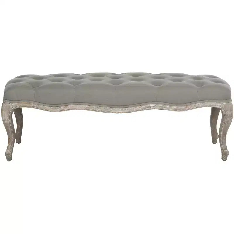 Panca imbottita capitonné, Struttura in rovere, 133 cm L, Posti a sedere: 2, Portata: 125 kg