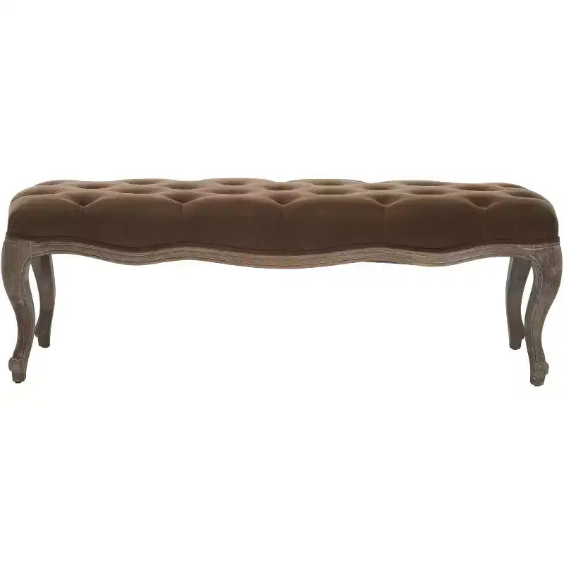Panca imbottita capitonné, Struttura in rovere, 133 cm L, Posti a sedere: 2, Portata: 125 kg